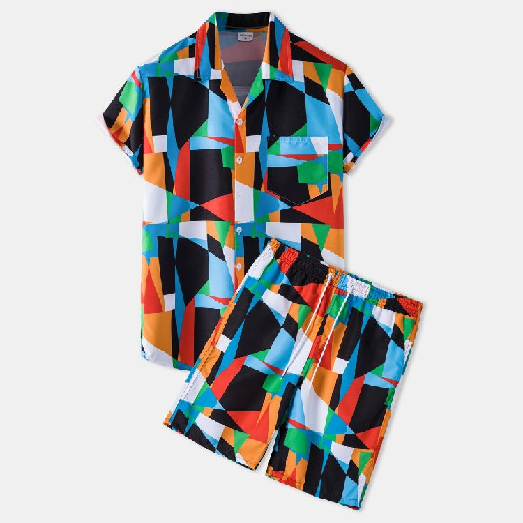 Tropical Leisure Men's Shirt & Shorts Set